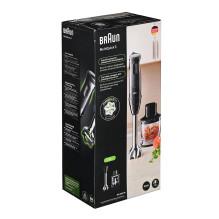 Braun MultiQuick 3 MQ30201M 0.6 L Immersion blender 900 W Black, Satin steel Braun MultiQuick 3 MQ30201M 0.6 L Immersion blender 900 W Black, Satin steel