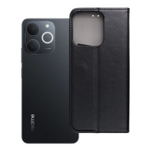 Realme NOTE 70 Smart Magneto atverčiamas dėklas, juodas Realme NOTE 70 Smart Magneto atverčiamas dėklas, juodas
