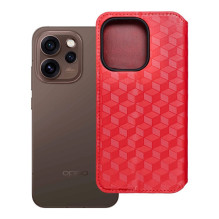 Flip case for Oppo Reno 15 Pro 5G Cubic Book red Flip case for Oppo Reno 15 Pro 5G Cubic Book red