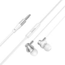 Laidinės ausinės su mikrofono lizdu 3,5 mm Hoco M119 silver