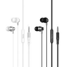 Laidinės ausinės su mikrofono lizdu 3,5 mm Hoco M119 silver