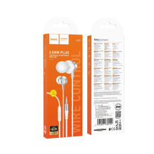Wired earphones with microphone Jack 3,5 mm Hoco M119 silver