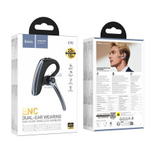 Wireless mono headset (ENC, BT 6.0, 170mah) Hoco E90 black Wireless mono headset (ENC, BT 6.0, 170mah) Hoco E90 black
