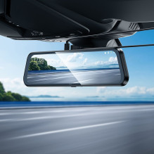 Dashcam for rearview mirror with a display 9,66" 1080p / 30fps + rear camera 720p / 30fps Hoco DV16 black