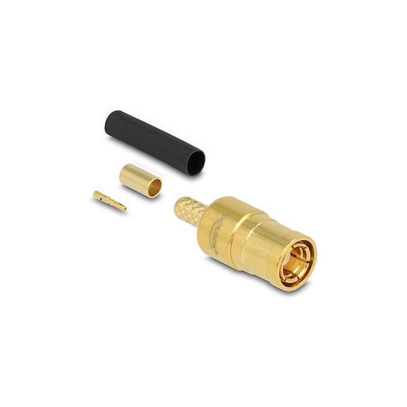 SMB crimp connectors RG-174 / RG-316 with matching heat shrink tubing