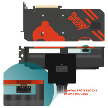 Thermal Grizzly WireView Pro II (schwarz, Reversed, 12V-2x6-Pin, USB-C)