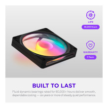 140mm NZXT F140 RGB Black