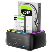 CONCEPTRONIC 2.5" Hard Drive Enclosure / 3.5"HDD / SSD 2xUSB-A sw