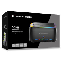 CONCEPTRONIC 2.5" Hard Drive Enclosure / 3.5"HDD / SSD 2xUSB-A sw