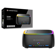 CONCEPTRONIC 2.5" Hard Drive Enclosure / 3.5"HDD / SSD 2xUSB-A sw