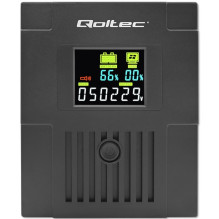 „Qoltec 53770“ nepertraukiamo maitinimo šaltinis (UPS), interaktyvus linijinis, 1,5 kVA, 900 W, 2 kintamosios srovės liz
