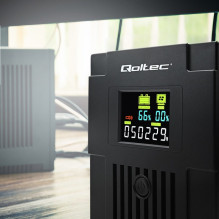 „Qoltec 53770“ nepertraukiamo maitinimo šaltinis (UPS), interaktyvus linijinis, 1,5 kVA, 900 W, 2 kintamosios srovės liz