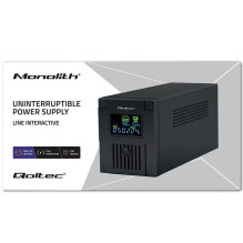 „Qoltec 53770“ nepertraukiamo maitinimo šaltinis (UPS), interaktyvus linijinis, 1,5 kVA, 900 W, 2 kintamosios srovės liz