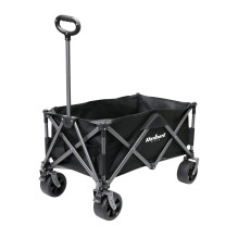 Durable trolley with brake for picnics and work, compact folding, up to 100 kg, 150 L
