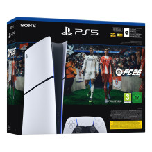Žaidimų Konsolė - Sony PlayStation 5 Slim Digital+ 825 GB SSD, EA Sports FC 26, Wi-Fi Juoda Žaidimų Konsolė - Sony PlayStation 5 Slim Digital+ 825 GB SSD, EA Sports FC 26, Wi-Fi Juoda