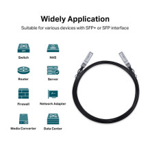 Kábel TP-Link SM5220-3M SFP+ s priamym pripojením (3 m) Kábel TP-Link SM5220-3M SFP+ s priamym pripojením (3 m)