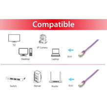 Equip Patchkabel Cat6A Plat.S / FTP 2xRJ45 20.00m lilac LSZH Polybeutel Equip Patchkabel Cat6A Plat.S / FTP 2xRJ45 20.00m lilac LSZH Polybeutel