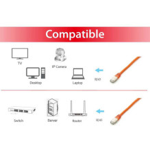 Equip Patchkabel Cat6A Plat.S / FTP 2xRJ45 15.00m orange LSZH Polybeutel Equip Patchkabel Cat6A Plat.S / FTP 2xRJ45 15.00m orange LSZH Polybeutel