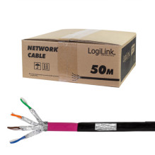 LogiLink Logilink Žemės kabelis S / FTP Cat7 AWG23 1000MHz Black 50m
