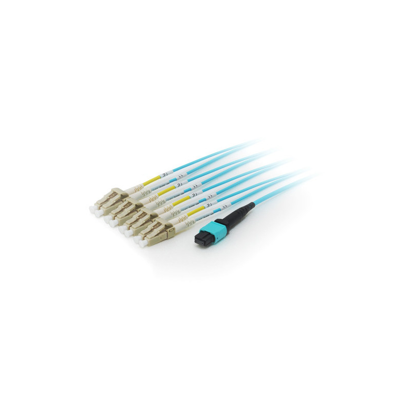 Equip Patchkabel MTP-LC 3.00m 8Faser M / M OM4 turkio spalvos Polybeutel