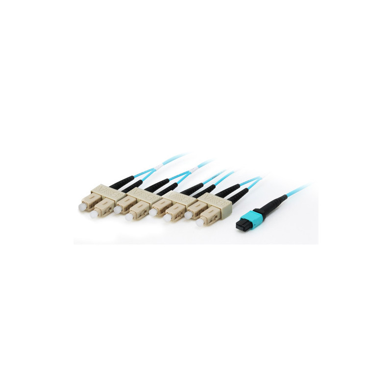 Equip Patchkabel MTP-SC 15.00m 8Faser M / M OM4 turkio spalvos Polybeutel
