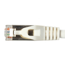 Equip Patchkabel Cat6A Cat7pro S / FTP 2xRJ45 20.00m weiß LSZH Polybeutel