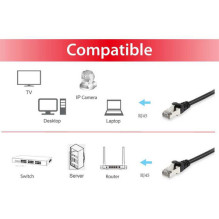 Equip Patchkabel Cat6A S / FTP 2xRJ45 30.00m Black LSZH Polybeutel Equip Patchkabel Cat6A S / FTP 2xRJ45 30.00m Black LSZH Polybeutel
