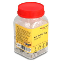 DELOCK RJ45 Modularer Stecker Cat.6A su Knickschutztülle