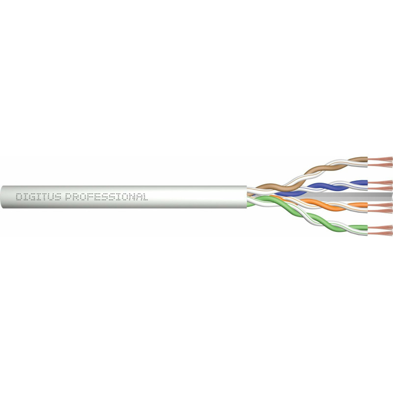 DIGITUS CAT 6A U / UTP Twisted Pair Roh-Patchkabel,305m,Gray