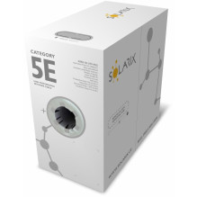 Solarix kabel instalacyjny PE CAT5e, UTP, drut, 305m (SXKD-5E-UTP-PEG)