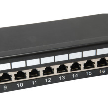 Equip 19 colių pataisų skydelis 24xRJ45 Cat6 FTP 1U 250MHz RAL9005 Equip 19 colių pataisų skydelis 24xRJ45 Cat6 FTP 1U 250MHz RAL9005