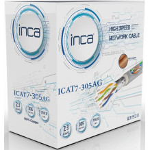 INCA Ethernetkabel 23AWG Cat7 S / FTP1 10Gbit 305.00m Gray