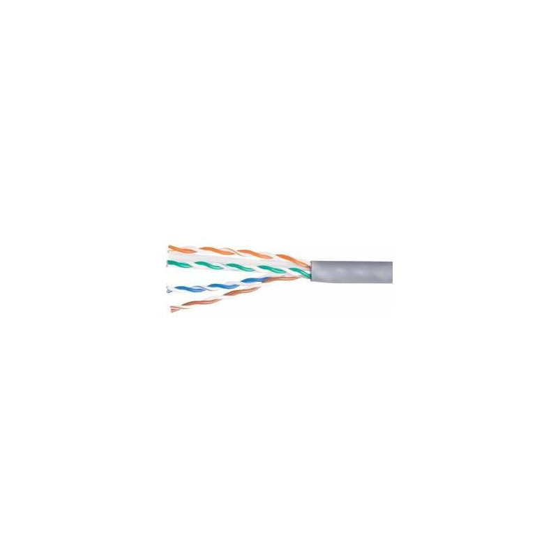 Equip Instal.Kab Cat6 CCA U / UTP ECA 100.00m Gray LSZH