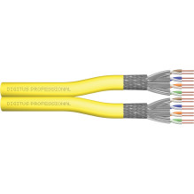 DIGITUS Verlegekabel Cat7a S / FTP dvipusis 500m gelb AWG22 / 1