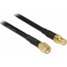 Delock SMA, MF, 15m, Black - 89425