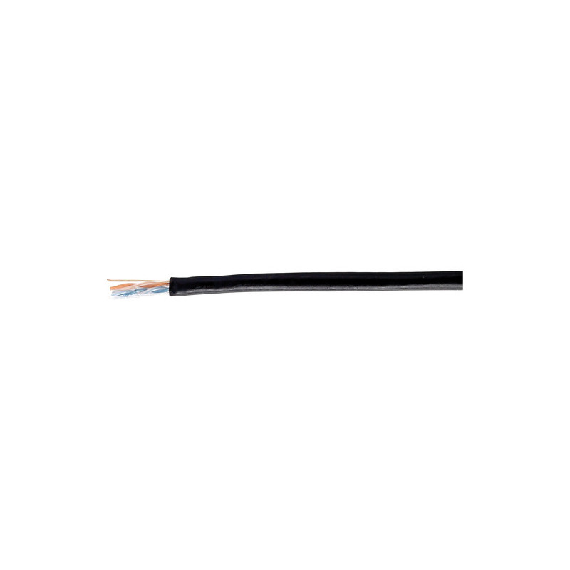 Equip Instal.Kab Cat6 Outs. U / UTP 305.00m Black PE