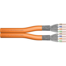 DIGITUS Instal-kab Cat7 S / FTP tw.Pair 100m oran AWG23 / 1 Dupl DIGITUS Instal-kab Cat7 S / FTP tw.Pair 100m oran AWG23 / 1 Dupl