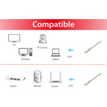 Equip Patchkabel Cat6A 10x S / FTP 2xRJ45 0.50m weiß Plat Equip Patchkabel Cat6A 10x S / FTP 2xRJ45 0.50m weiß Plat