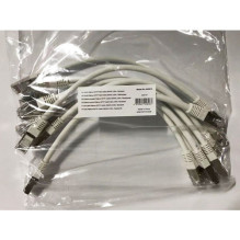 Equip Patchkabel Cat6A 10x S / FTP 2xRJ45 0.25m weiß Plat
