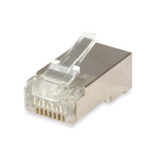 Equip Steckersatz Cat6 geschirmt RJ45 100Stk transp. Polybeutel
