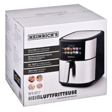 Karšto oro keptuvė - HEINRICH'S HFR 8217 6.5L 1600W Skaitmeninis laikmatis Juodas
