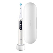 Dantų šepetėlis Oral-B magnetinis iO Series 6 White Alabaster + papildomas antgalis Dantų šepetėlis Oral-B magnetinis iO Series 6 White Alabaster + papildomas antgalis