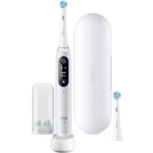 Dantų šepetėlis Oral-B magnetinis iO Series 6 White Alabaster + papildomas antgalis Dantų šepetėlis Oral-B magnetinis iO Series 6 White Alabaster + papildomas antgalis