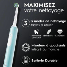 Elektrinis dantų šepetėlis ORAL-B PRO SERIES 1 Caribbean Blue