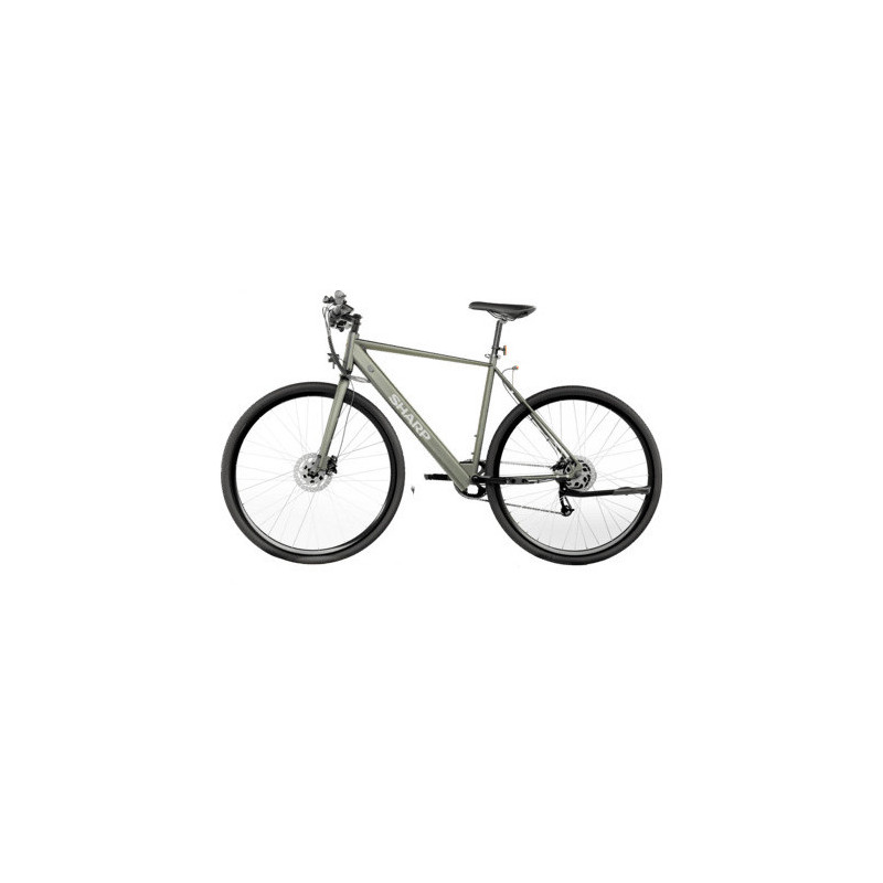 Sharp Gravel elektrinis dviratis 250W variklis App 70km Green blizgus