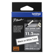 NASTRO TERMORESTRINGENTE 11MMX1.5M,NERO SU BIANCO NASTRO TERMORESTRINGENTE 11MMX1.5M,NERO SU BIANCO