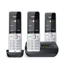 Gigaset Comfort 500A trio silver Black