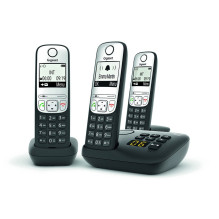 Gigaset A690A Trio tarpt. Juoda Gigaset A690A Trio tarpt. Juoda