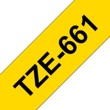 Brother Schriftband TZe-661 (36 mm, juodas auf gelb) Brother Schriftband TZe-661 (36 mm, juodas auf gelb)