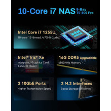 TERRAMASTER T9-500 Pro 9-bay NAS, 10-Core, 16GB DDR, Diskless TERRAMASTER T9-500 Pro 9-bay NAS, 10-Core, 16GB DDR, Diskless